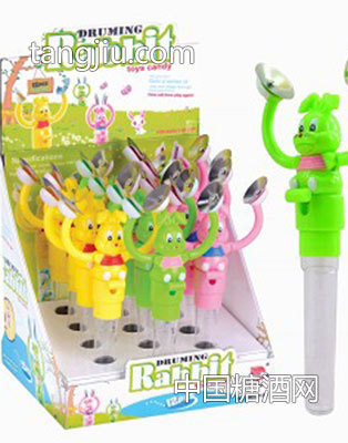 打鈸兔子玩具糖