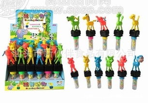 盒裝十二款跳舞動物玩具糖果招商