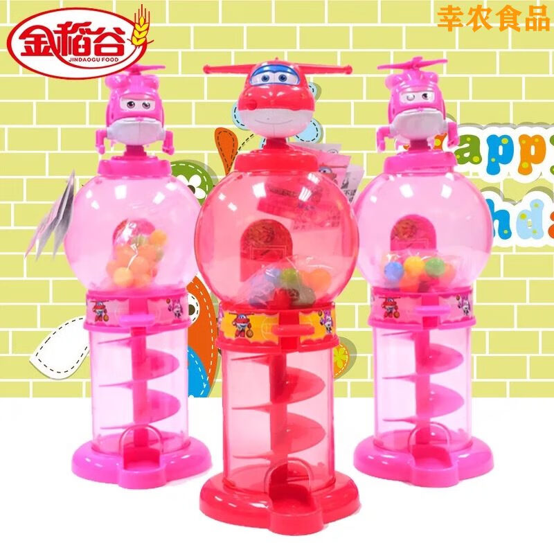 金稻谷10克飛俠糖果機玩具糖投糖機兒童休閑零食超市批發糖玩 10克*6