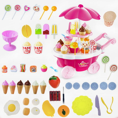 過家家兒童玩具購物醫療冰淇淋小女孩子手推車3糖果6雪糕套裝禮物
