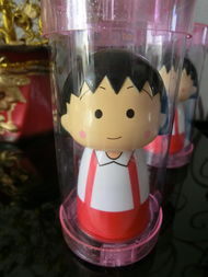 櫻桃小丸子水果脆皮軟糖 水蜜桃味糖果罐玩具，甜蜜童趣新體驗