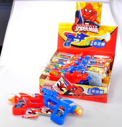 水槍彩豆糖 當蜘蛛俠遇上糖果玩具的趣味碰撞